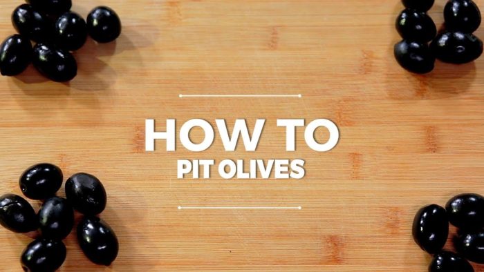 How to Pit Olives