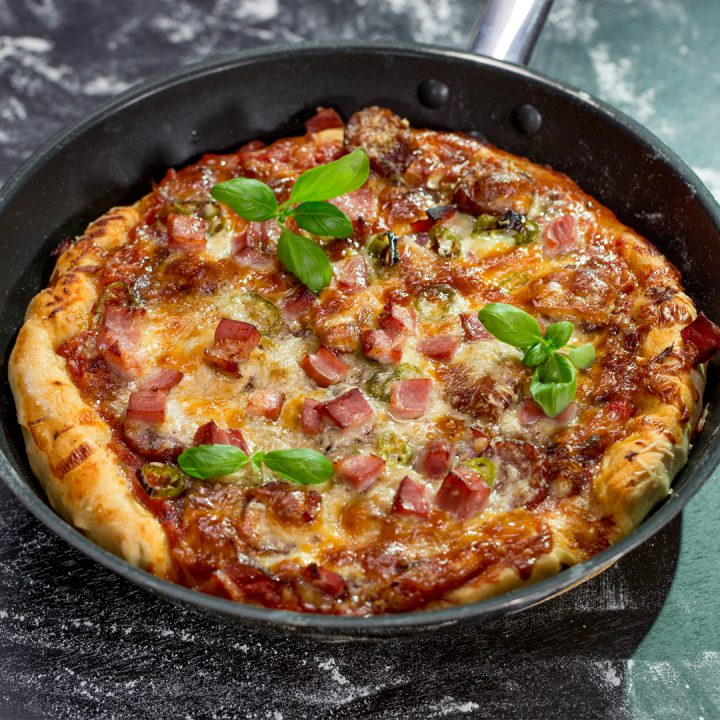 Sausage and Pancetta Pizza