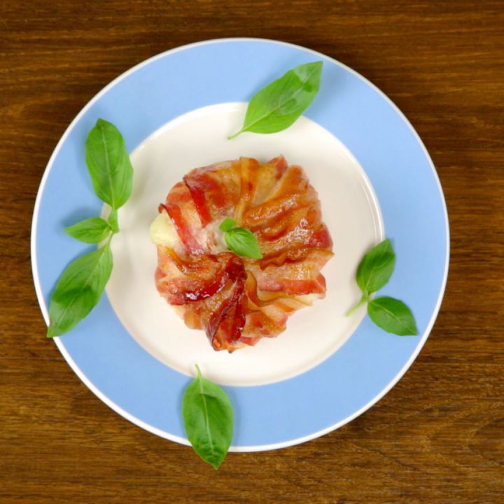 Bacon-Wrapped Mozzarella Ball
