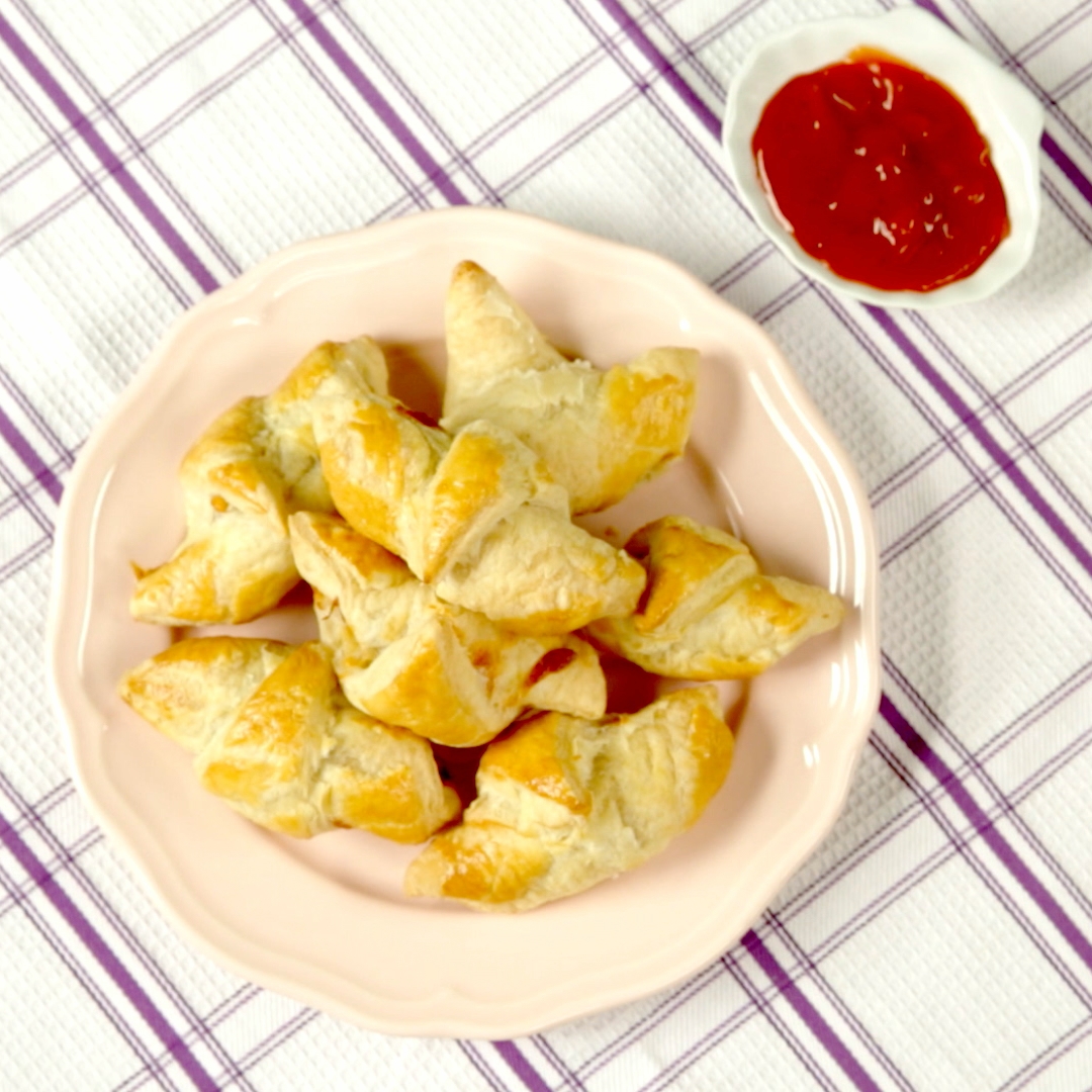 Salami and Cheese Mini Croissants So Delicious