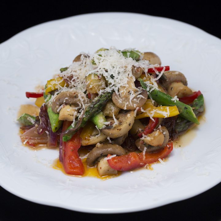 Mushroom, Asparagus and Bell Pepper Stir-Fry