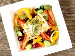 Greek Salad with Feta and Olives