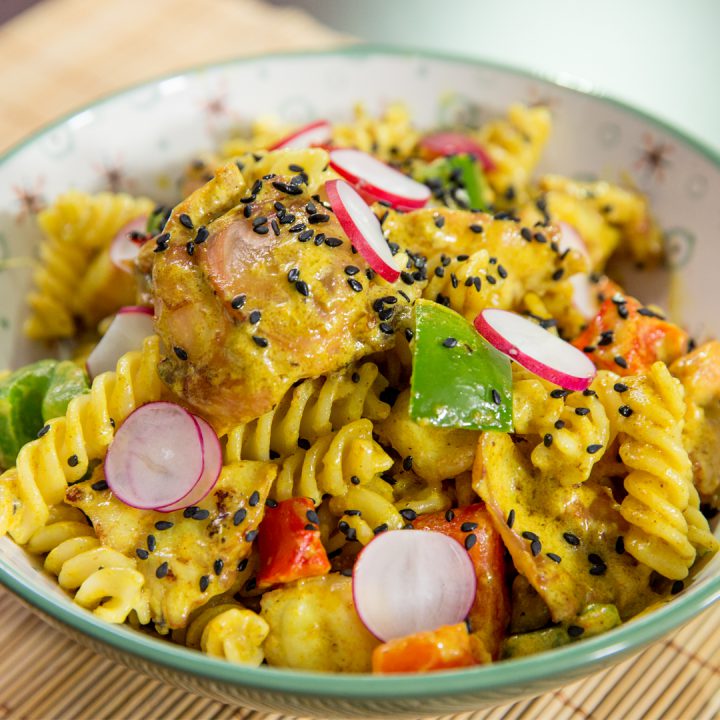 Curry Octopus Fusilli Pasta