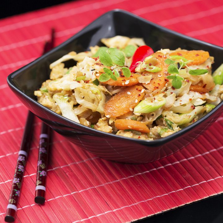 Egg and Cabbage Stir-Fry