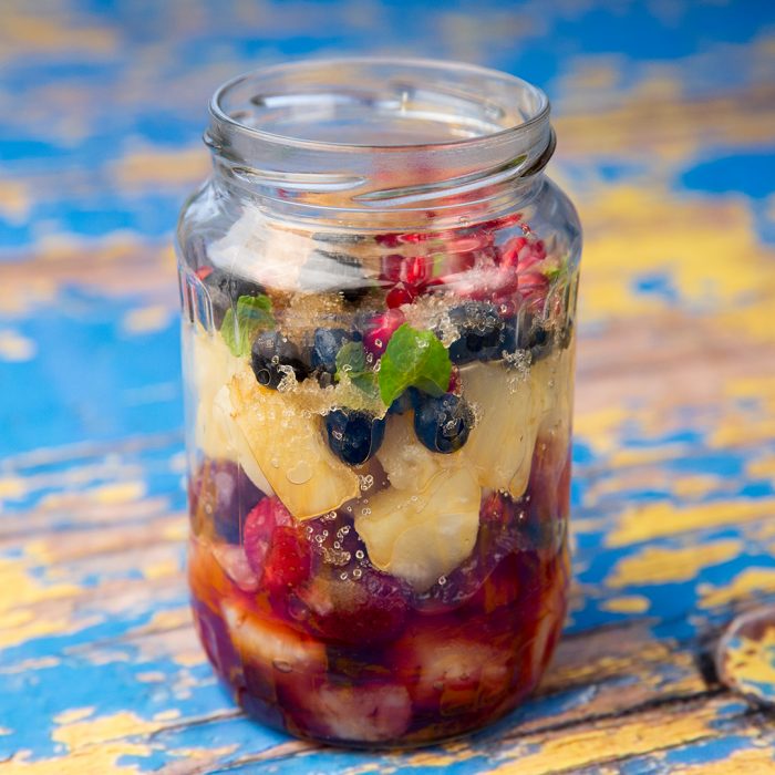 Mason Jar Fruit Salad