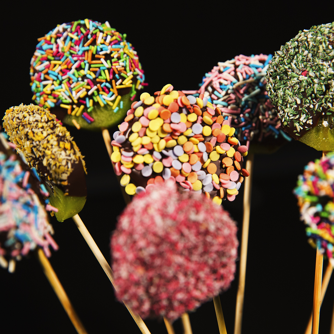 Chocolate Covered Kiwi Popsicles