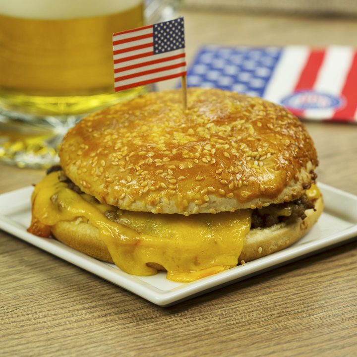 Oven-Baked Ground Beef Burger