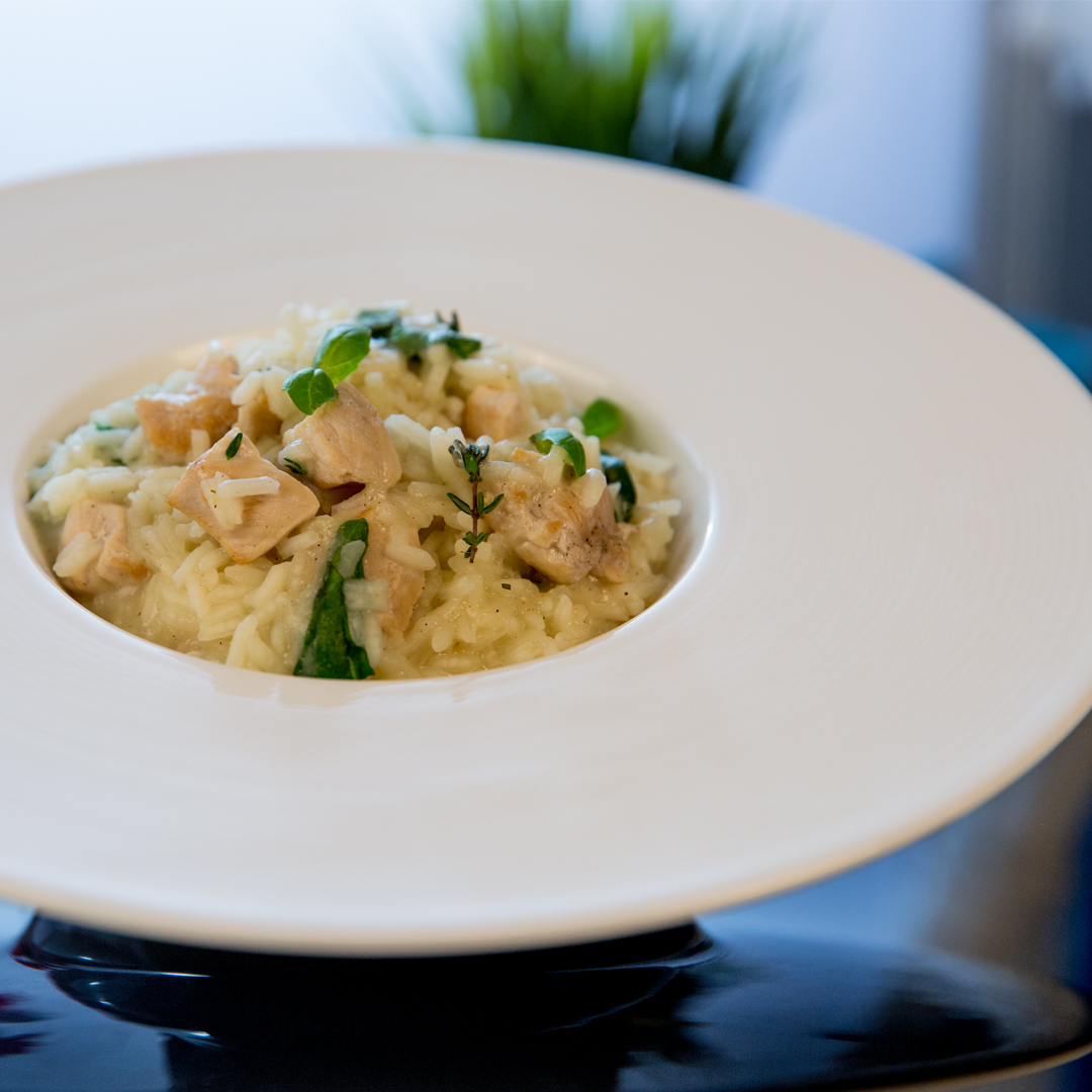 One-Pan Chicken and Basil Rice