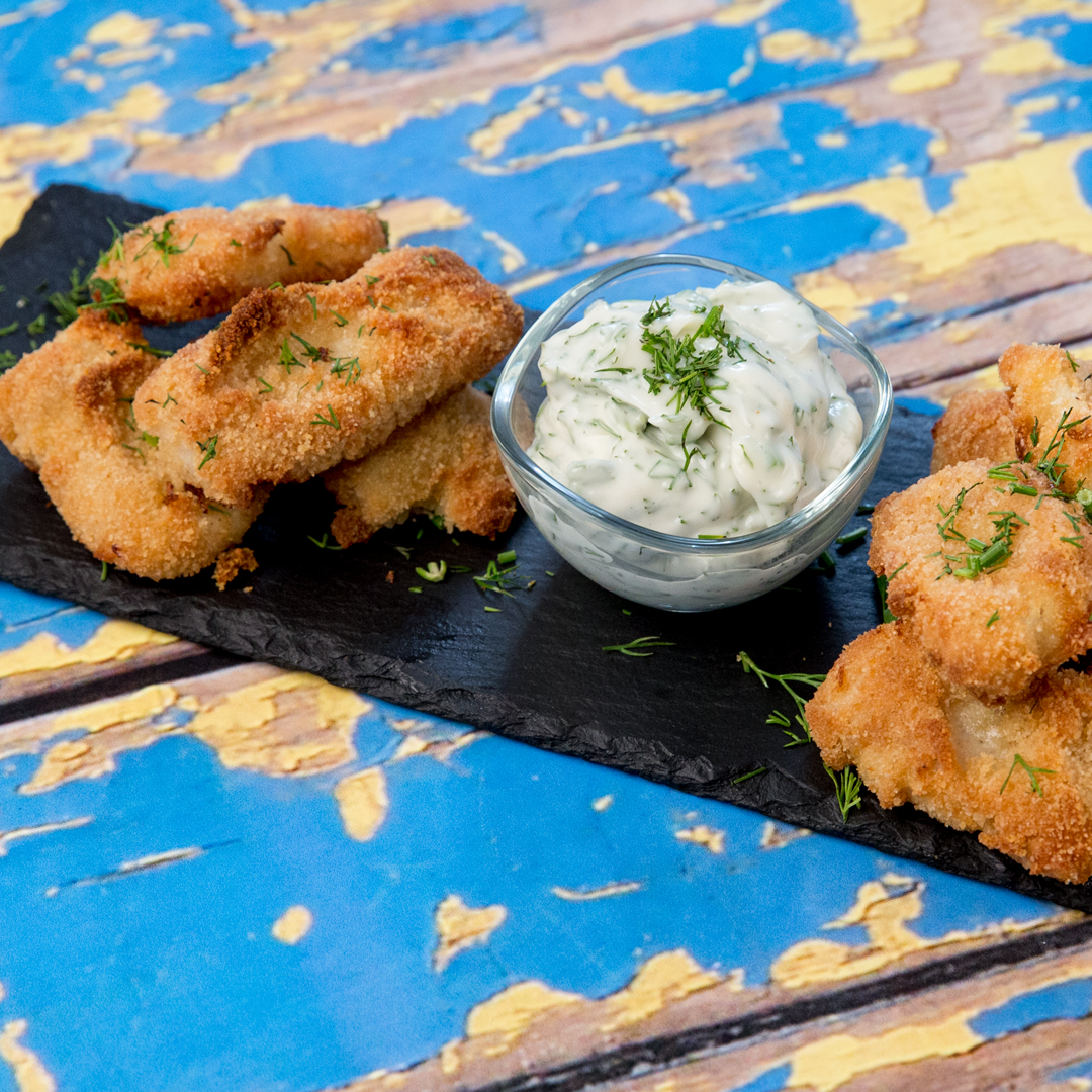 Breaded Pangasius with Mayo Dip