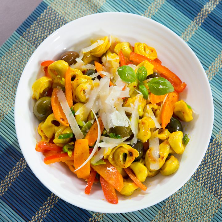Meat Tortellini with Vegetables