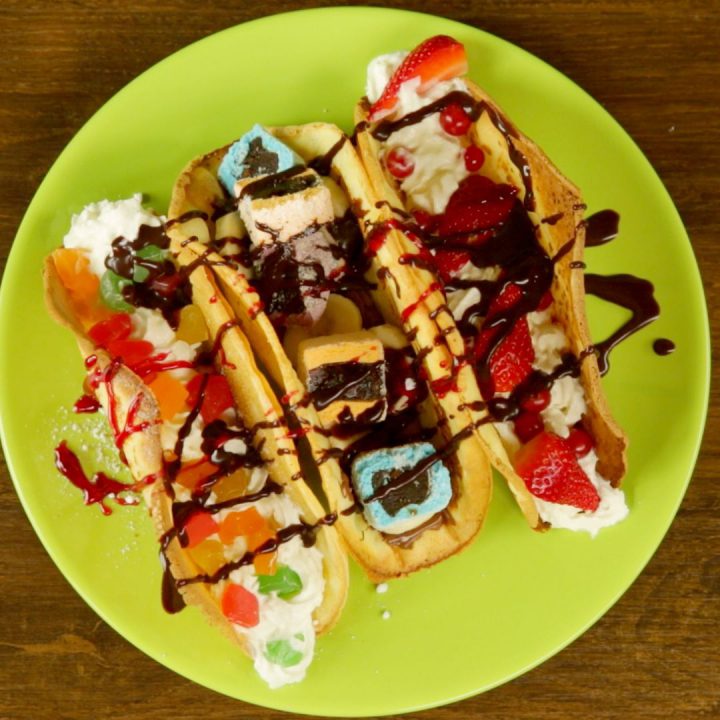 Whipped Cream and Fruit Crepes