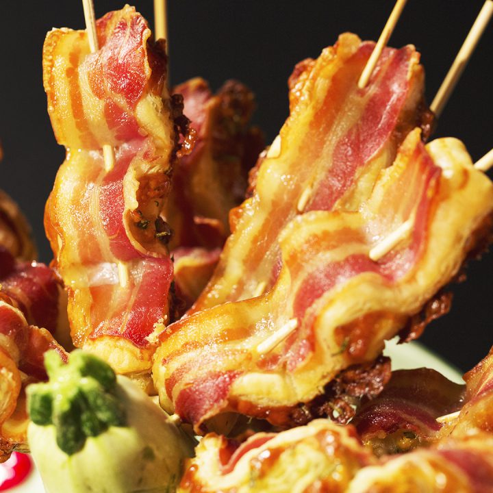 Bacon and Puff Pastry Skewers