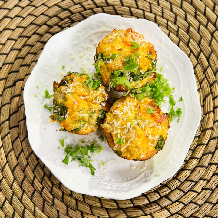 Cheesy Cauliflower Muffins