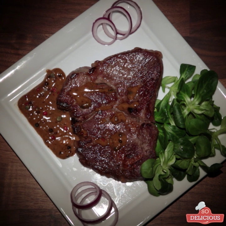 Pork Chop Steak with Brandy Sauce