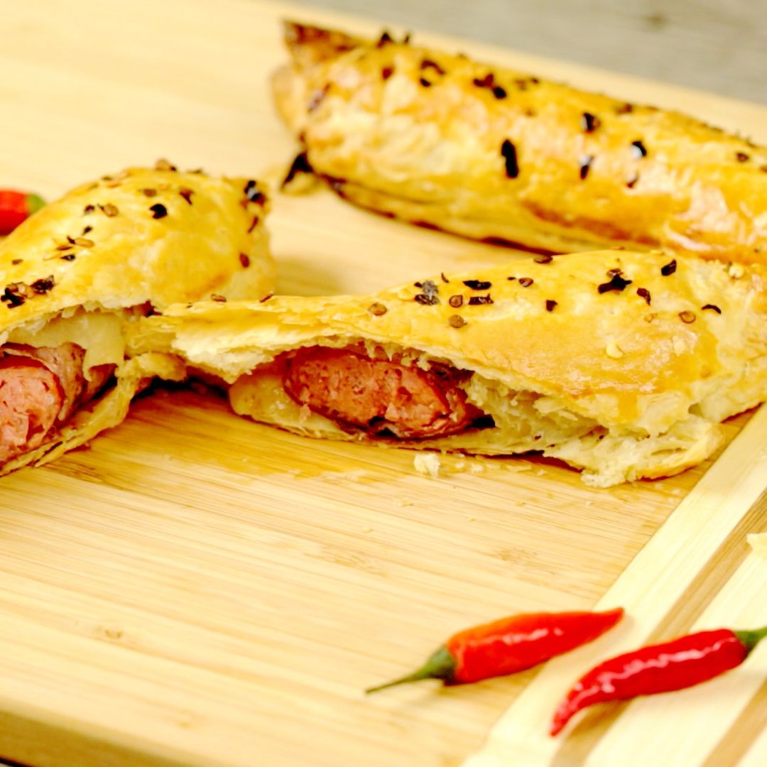 Puff Pastry Chili Sausages