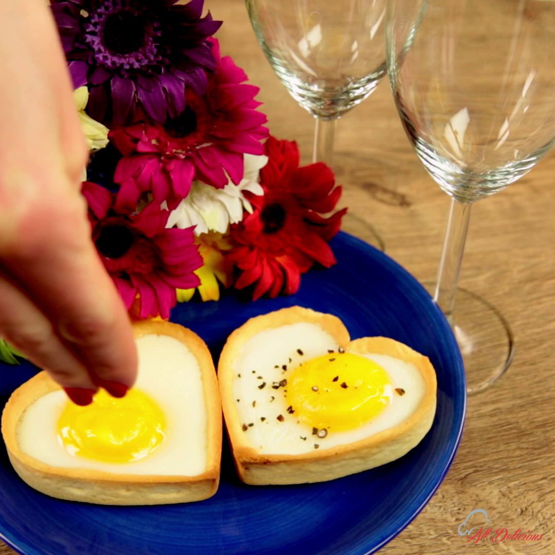Heart-Shaped Egg Tarts