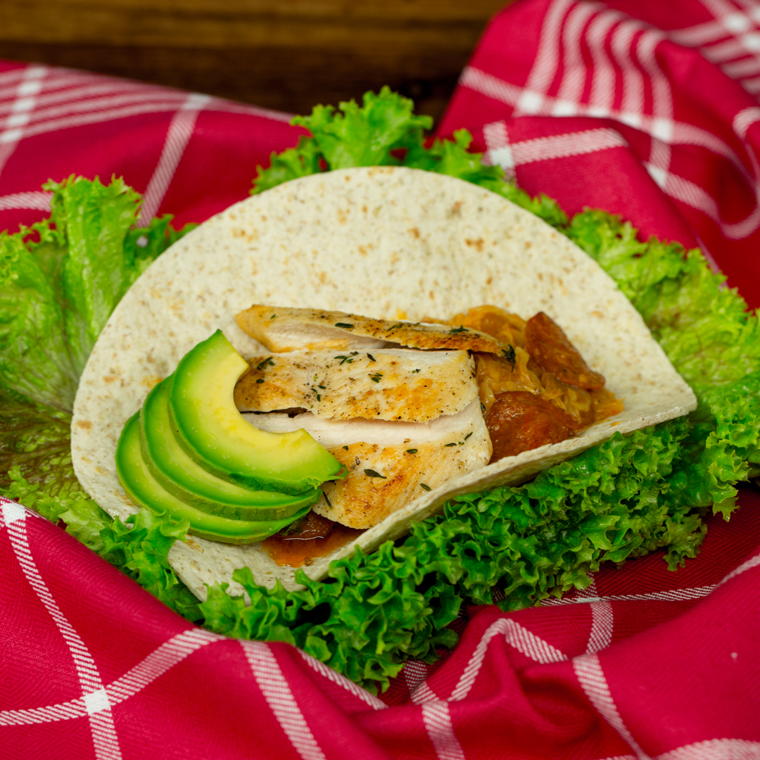 Chicken, Salami and Onion Tortilla