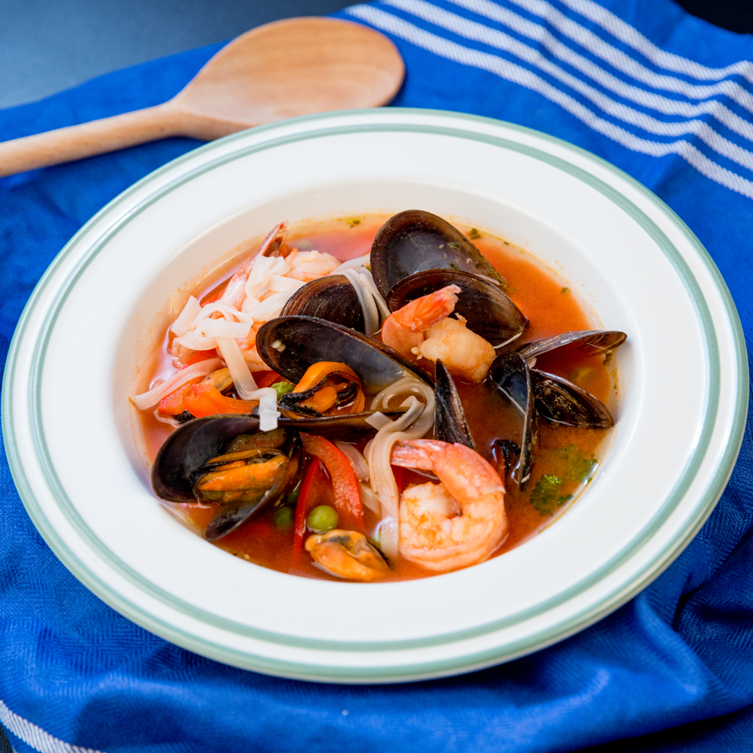 Mussel and Shrimp Thai Soup