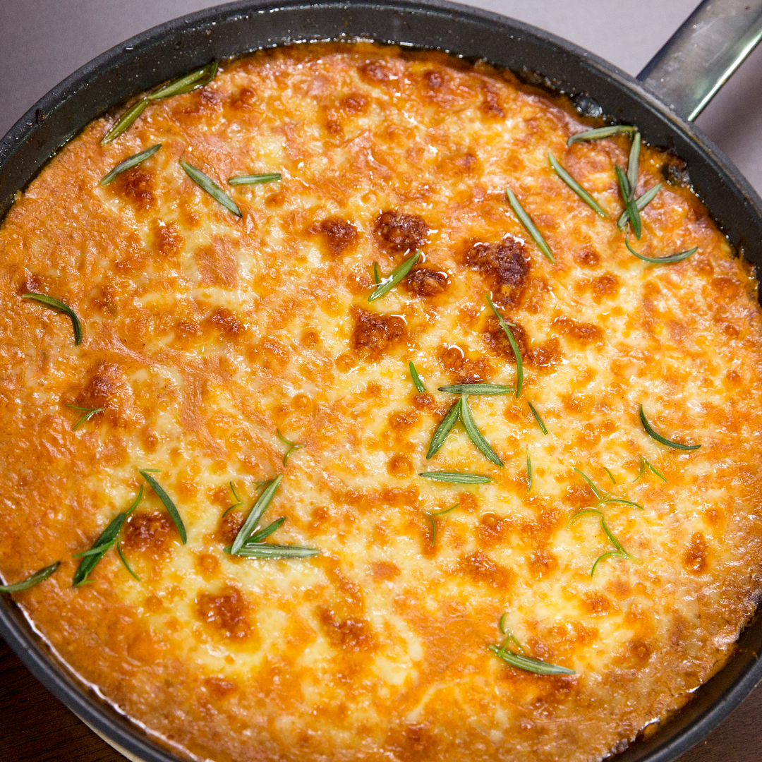 Gnocchi, Beef and Mozzarella Pie
