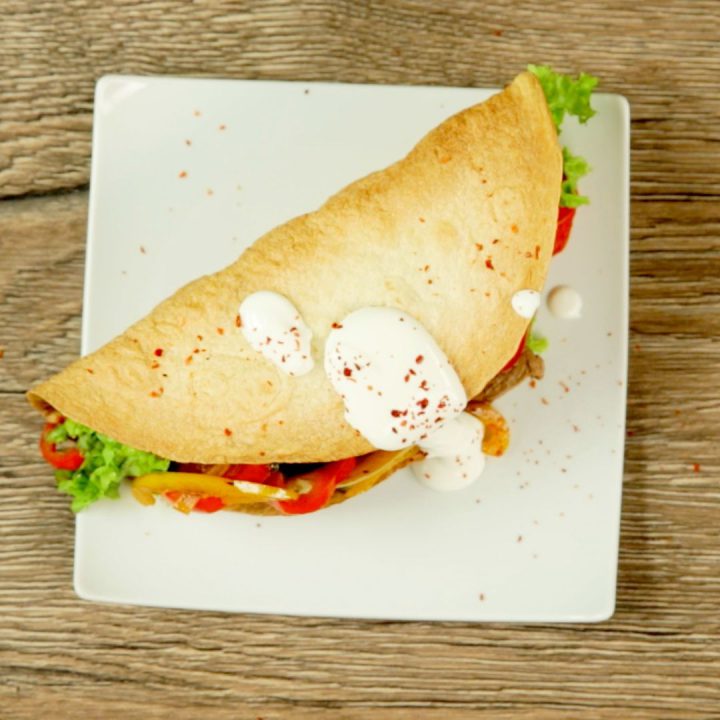Beef and Bell Pepper Tortilla