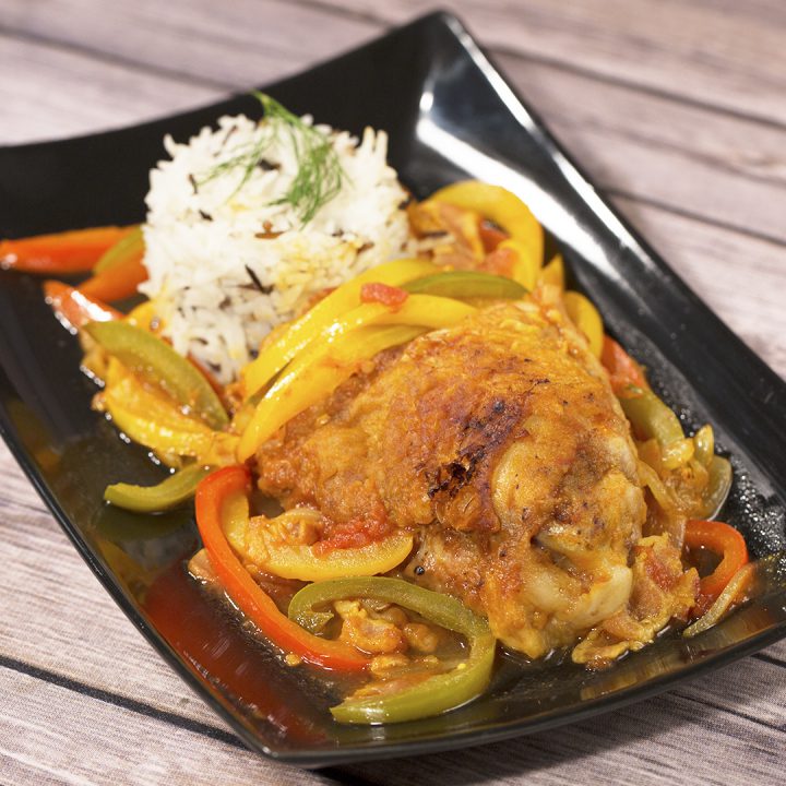 Chicken Stew with Bell Peppers