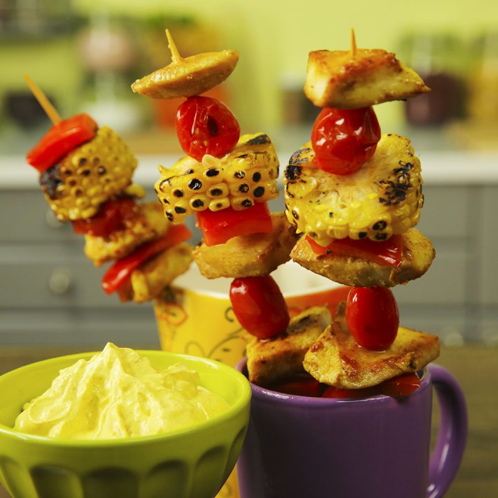 Chicken and Sweet Corn Skewers