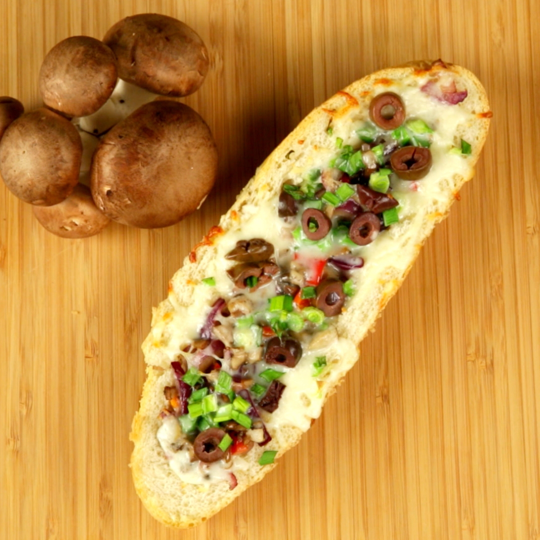 Mushroom Filled Baguette