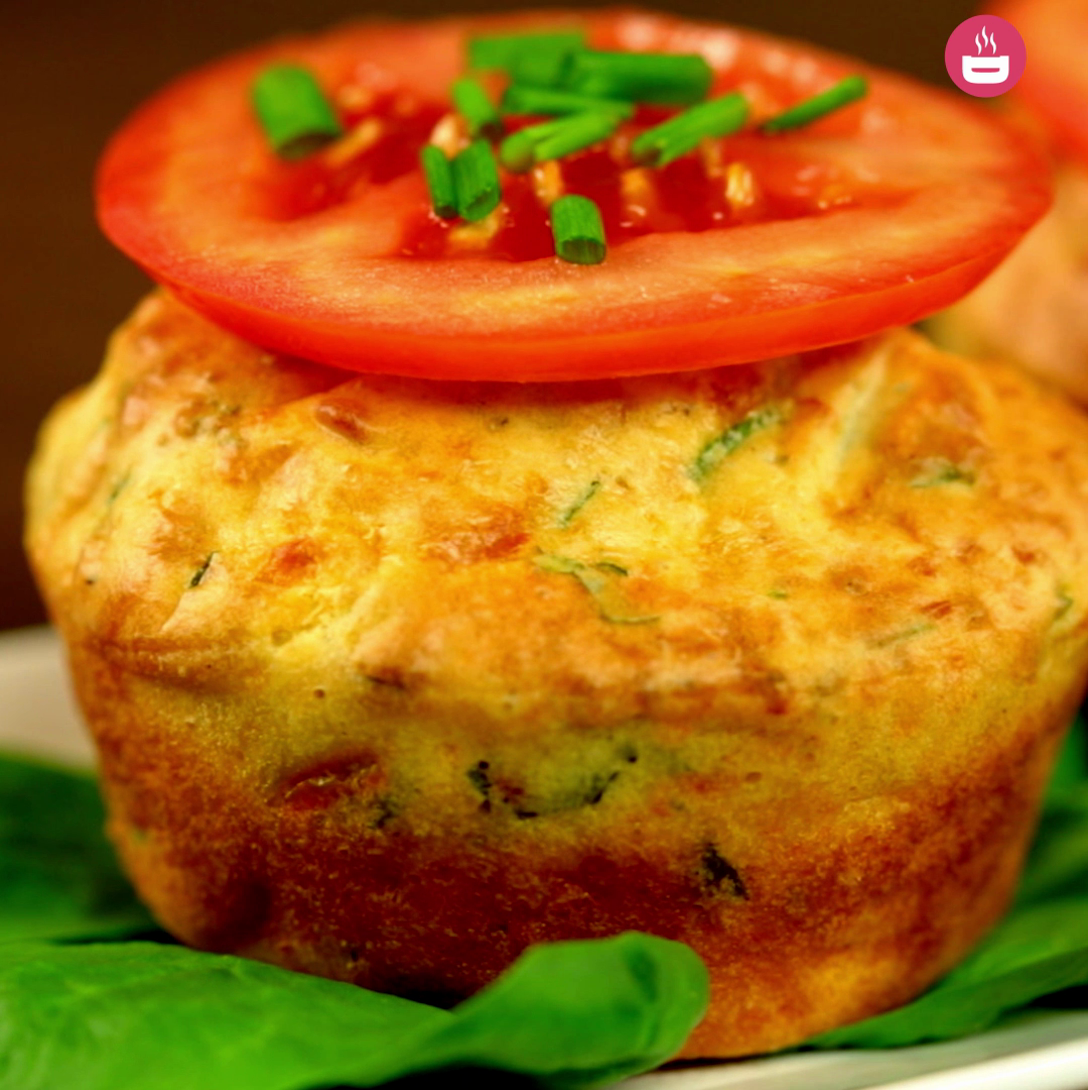 Spinach and Tomato Muffins