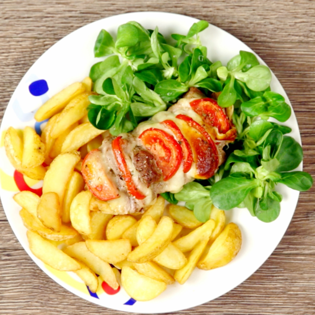 Mozzarella-Stuffed Pork Tenderloin