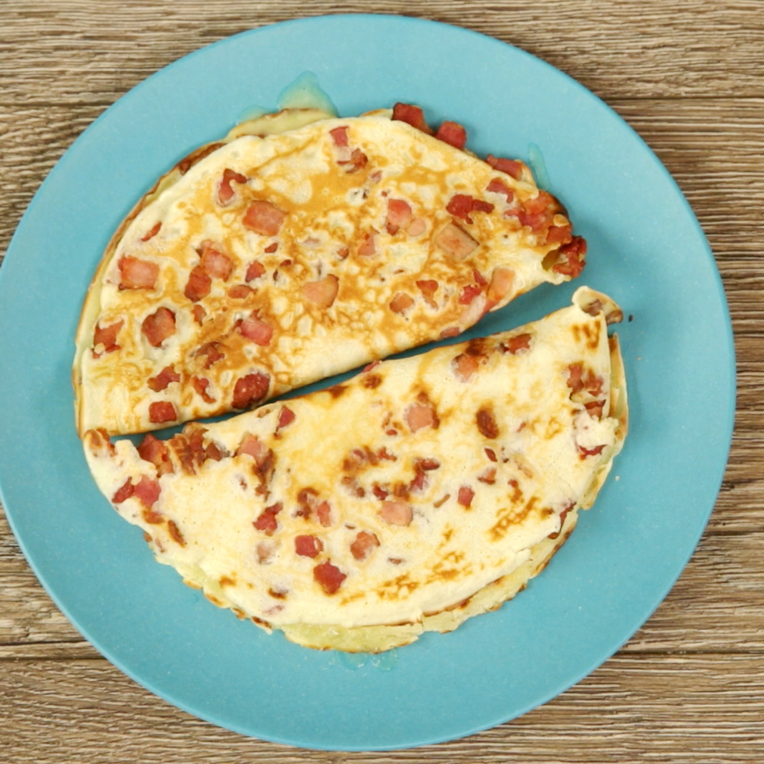 Bacon and Mozzarella Crepes