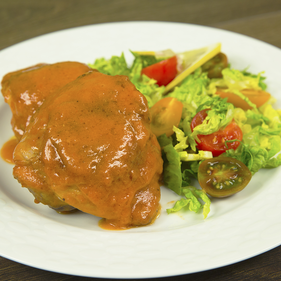 Chicken Thighs with Tomato Butter Sauce