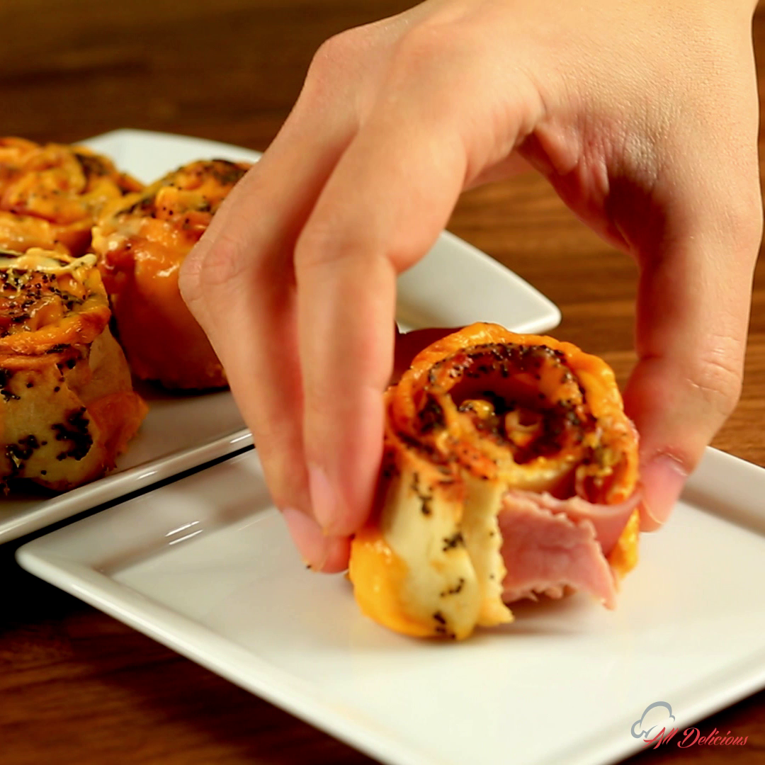 Emmental and Ham Rolls