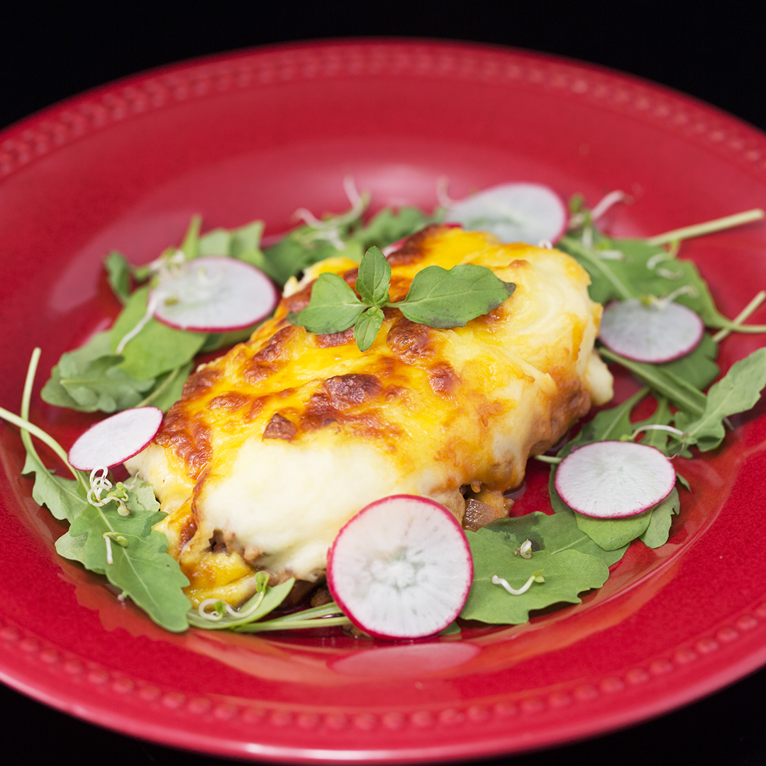 Lamb Mince and Mashed Potato Cheesy Casserole