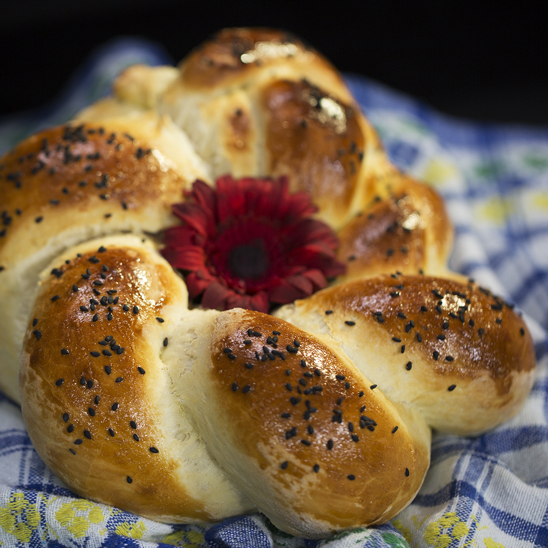 Black Sesame Braided Bread
