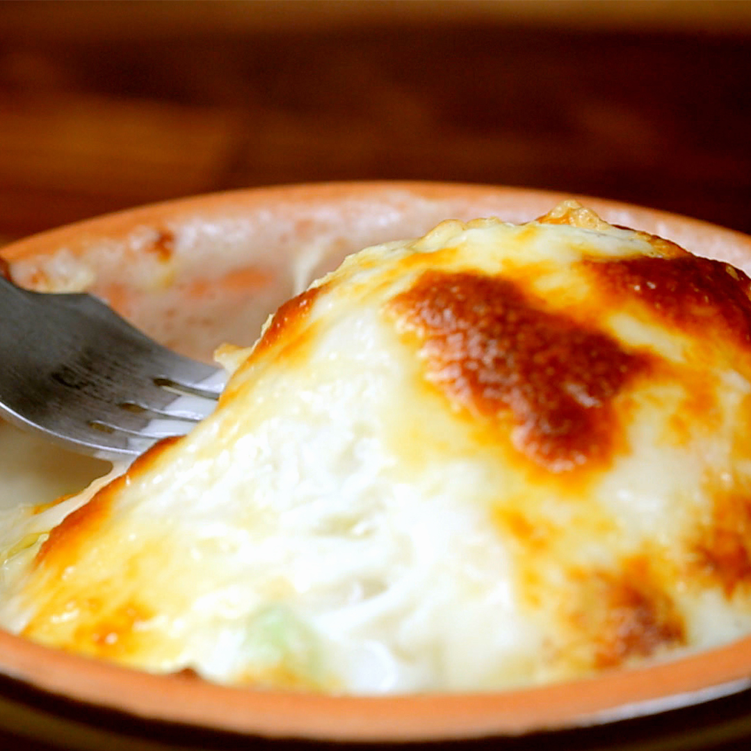 Potato and Spring Onion Gratin