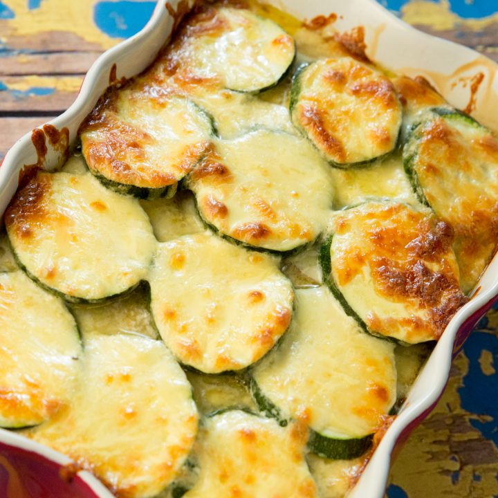 Potato, Mushroom and Zucchini Bake