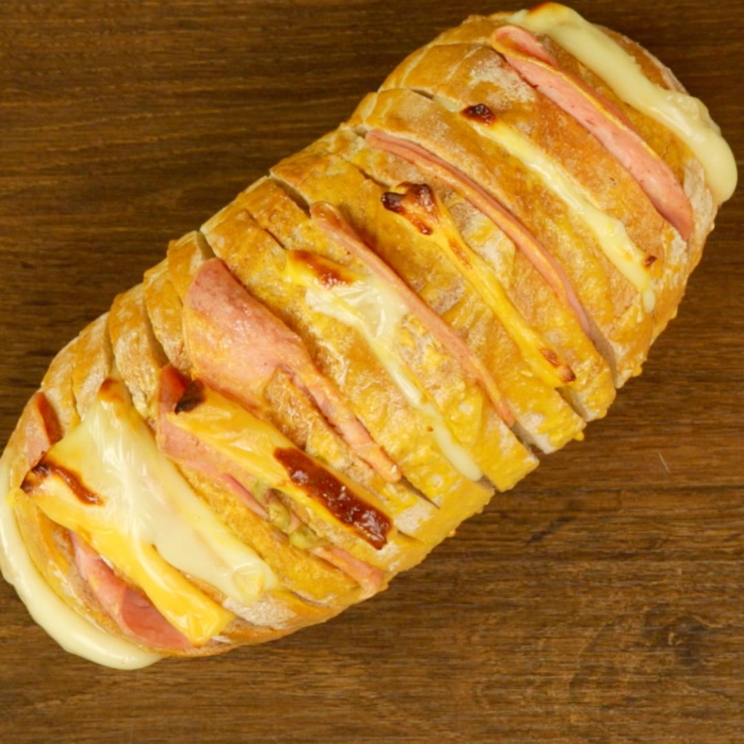 Mozzarella and Mortadella SuperSandwich So Delicious