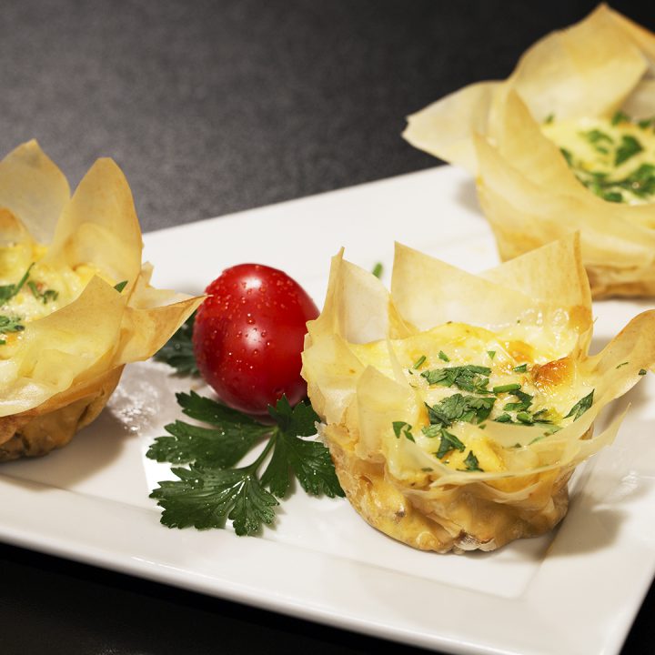 Phyllo Egg Muffins with Dried Tomatoes