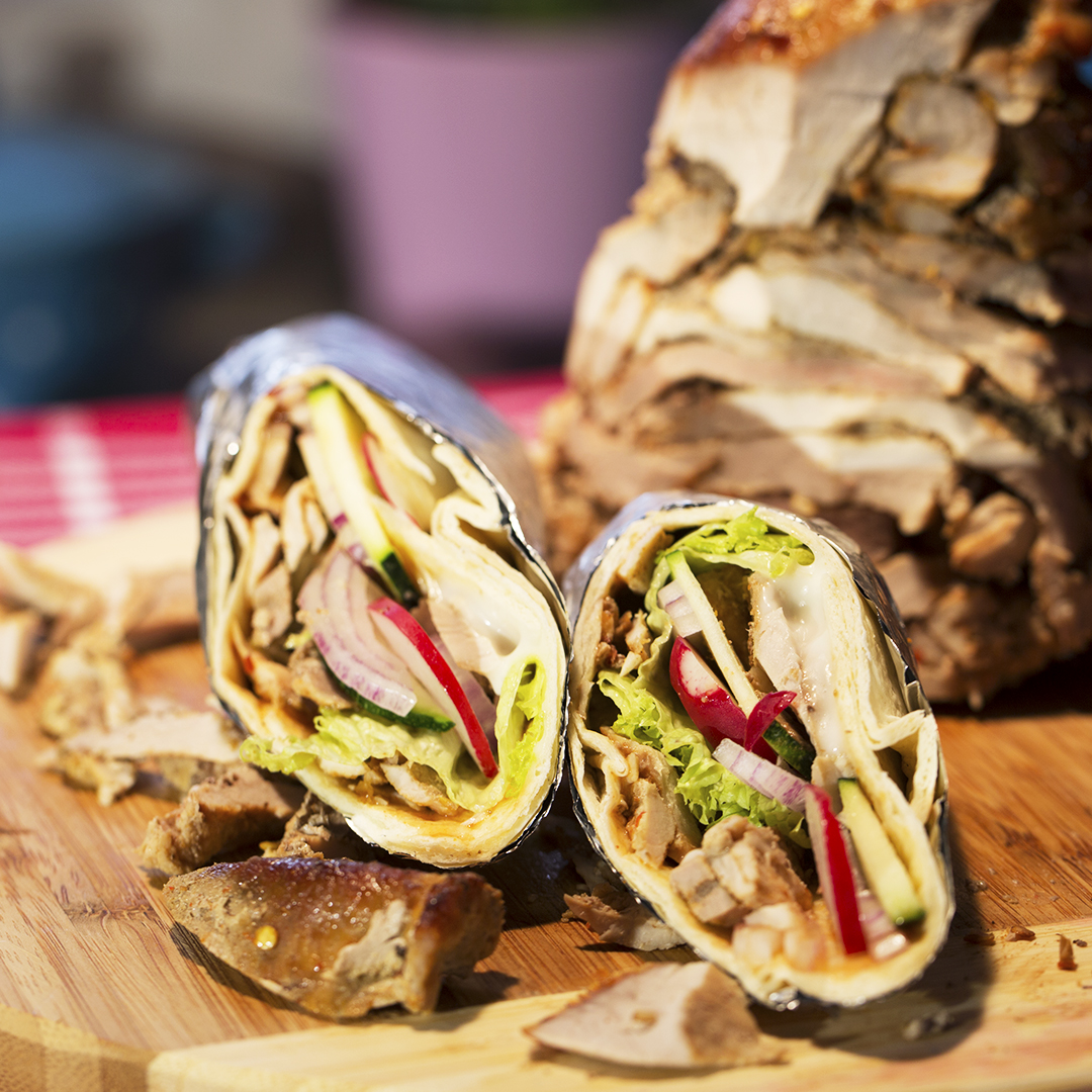 Spicy Pork Tortilla Wrap