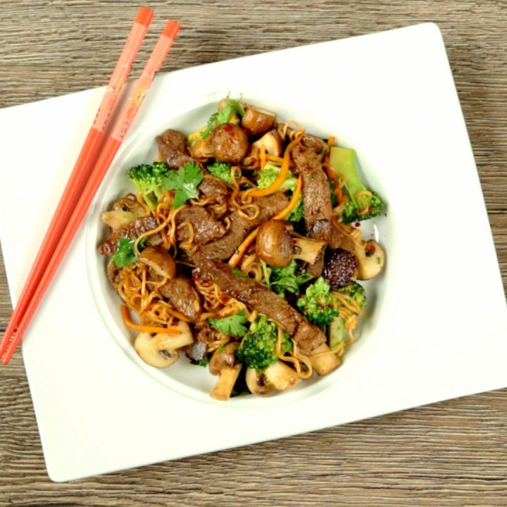Ginger Beef with Noodles