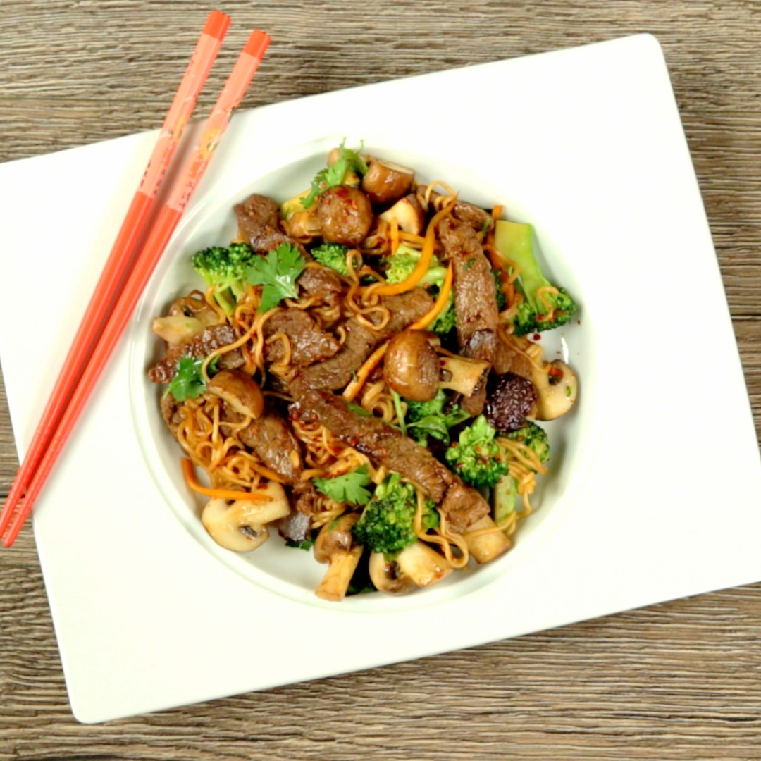 Ginger Beef with Noodles So Delicious