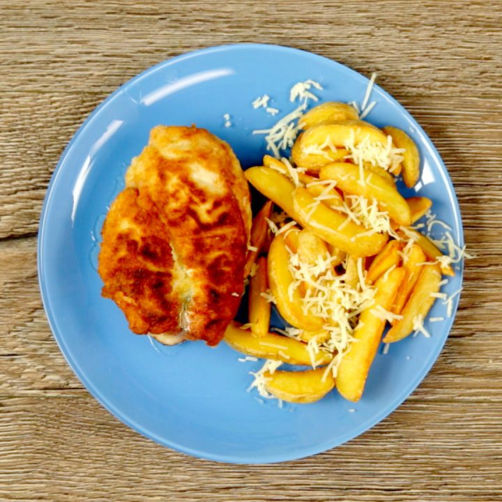Fried Chicken with Herb Butter
