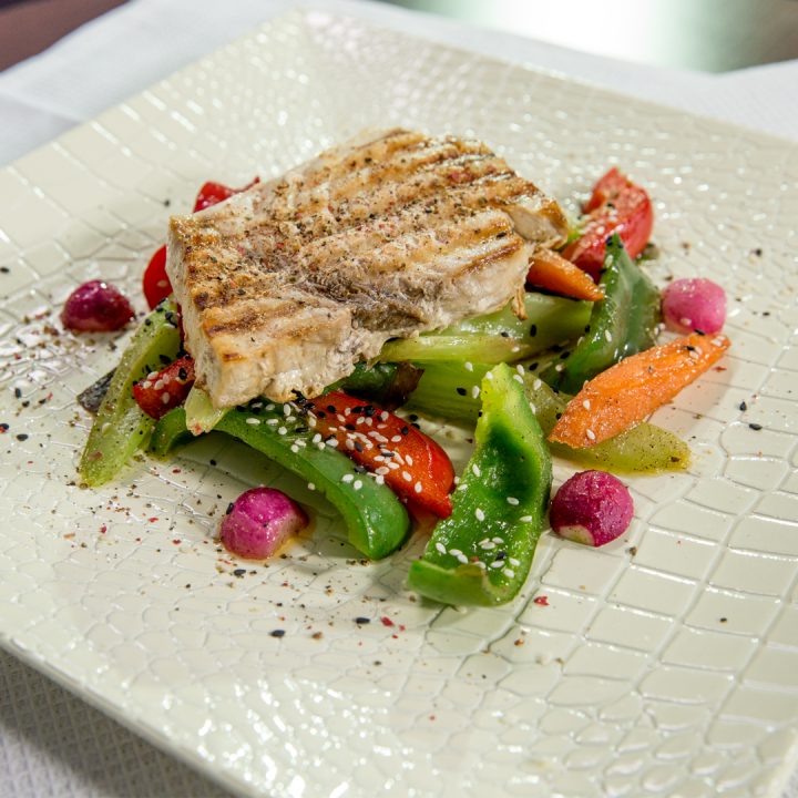 Grilled Swordfish and Veggies