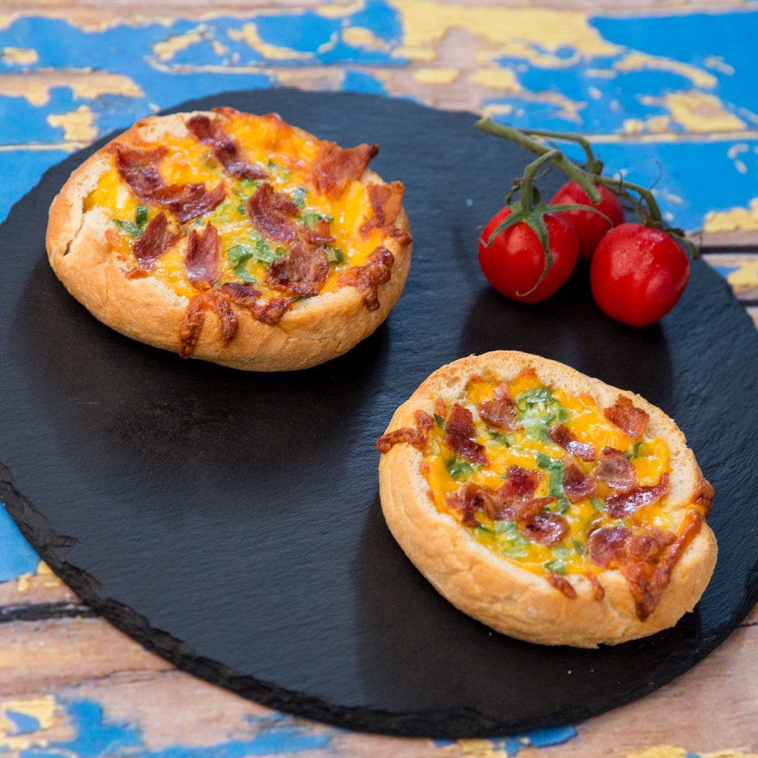 Bacon and Cheddar Bread Bowls