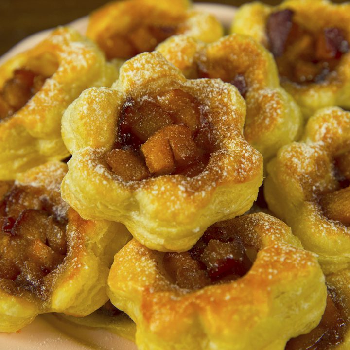 Puff Pastry Peach Tartlets