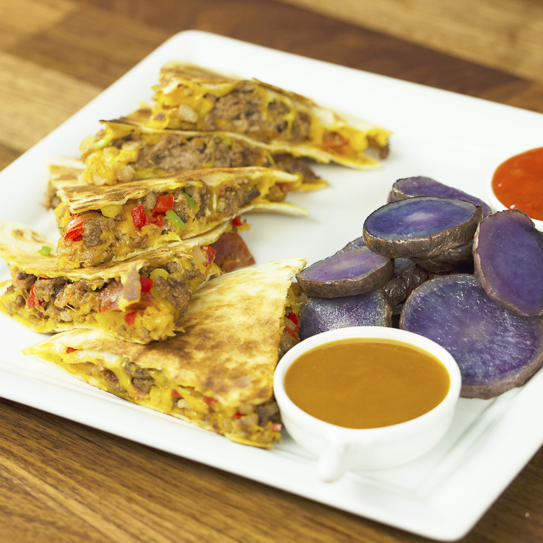 Beef and Cheddar Quesadilla