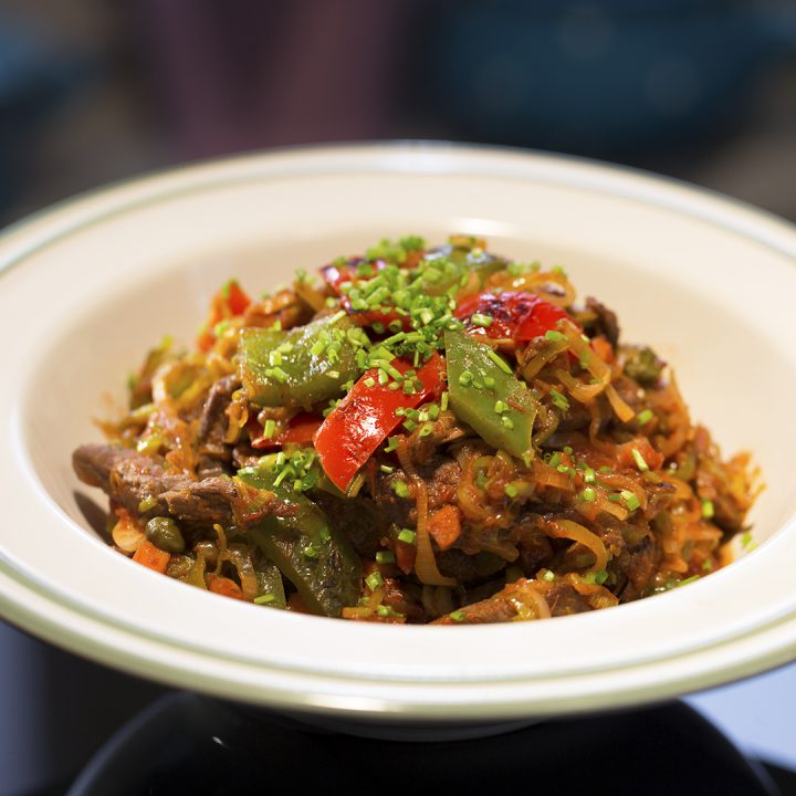 Carrot, Leek and Beef Stir-Fry