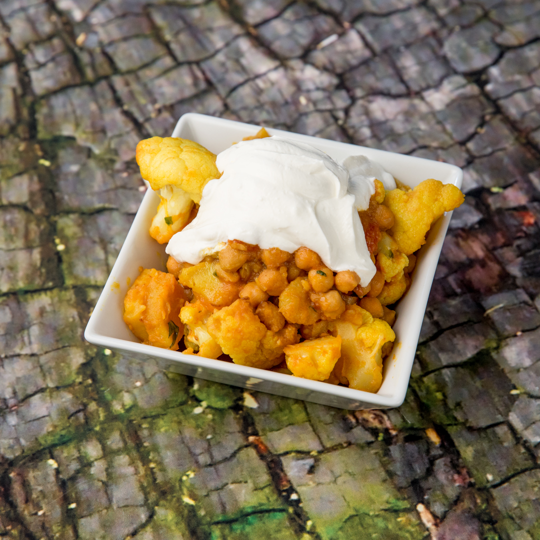 Celery Root, Cauliflower and Chickpea Stew
