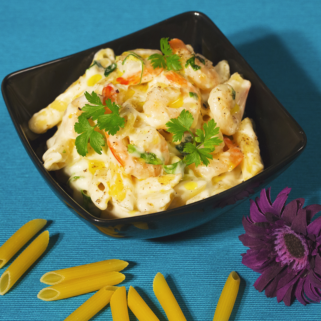Penne with Shrimp and Creamy Sauce