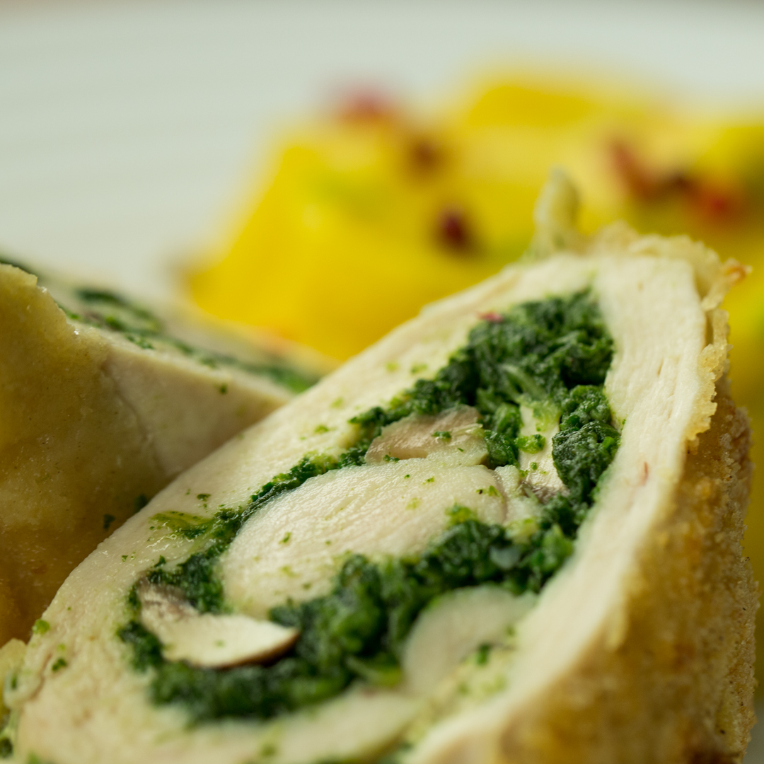 Spinach Stuffed Chicken Roll